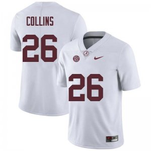 NCAA Men's Alabama Crimson Tide #26 Landon Collins Stitched College Nike Authentic White Football Jersey UR17N25TS